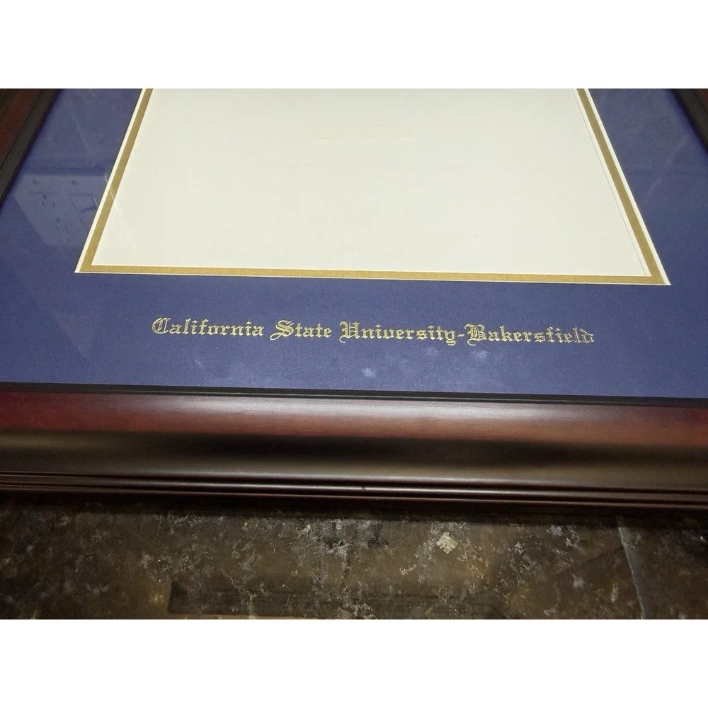California‎ State University Bakersfield Red Cherry Matted College Diploma Frame